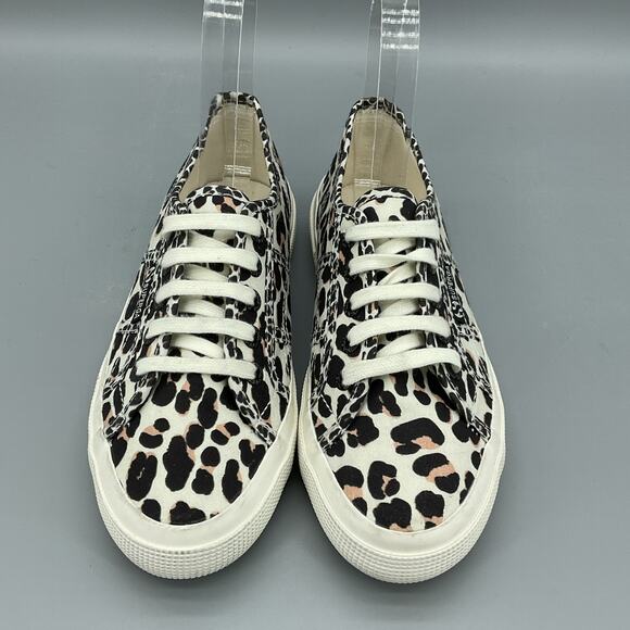 NEW superga Women’s 2750 Sneakers Beige/Black Size 6W US/36 EU - Picture 3 of 10